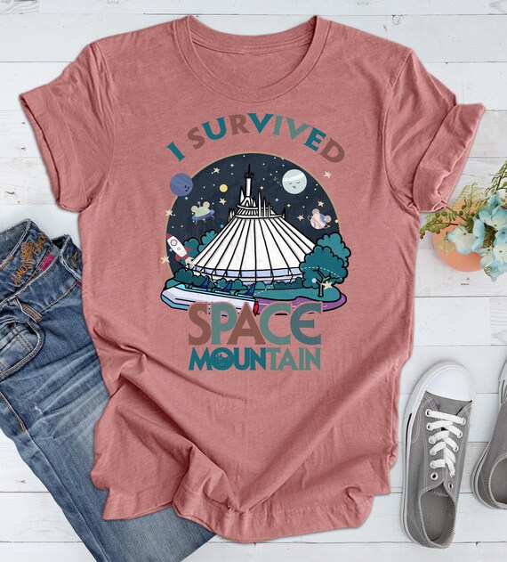 I Survived Space Mountain Disney Shirt, Walt Disney World Space