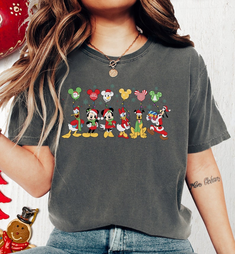 Christmas Disney Characters Shirt, Christmas Mickey and Friends Shirt