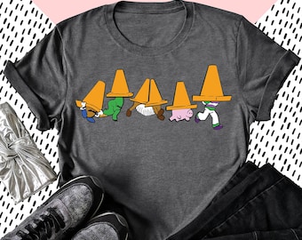 Toy Story Characters in Traffic Cones T-Shirt, Disney Pixar Mr. Potato Rex Slinky Dog Tee, Disney Trip Shirt, Disneyland Magic Kingdom Tee