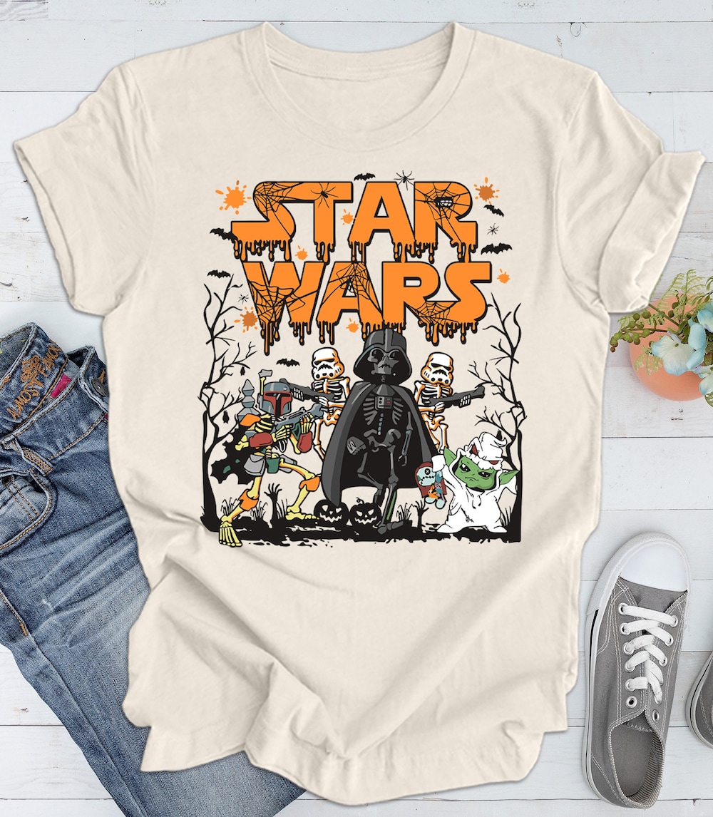 Star Wars Characters Halloween Shirt, Star Wars Halloween Shirt, Starwars Halloween Shirt ,, Disney Halloween Shirt, Halloween Shirt Bespoketshirt