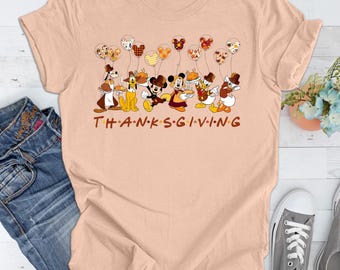Mickey And Friends Thanksgiving Shirt, Disney Thanksgiving T-Shirt, Happy Thanksgiving Shirt, Gift For Thanksgiving