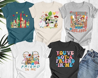 Toy Story youve Got a Friend in me Shirt, Retro Toy Story Shirt, Vintage Toy Story Jessie Woody Shirt, Toy Story Castle Tee, Disney trip tee