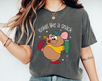 Camiseta "Gus Gus" adorable, "Gus con aspecto de snack", divertida de Disney, viaje a Disneyland, Navidad familiar, Cenicienta