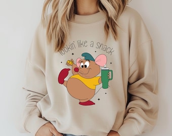 Cute Gus Gus Sweatshirt, Looking Like A Snack Gus Sweatshirt,  ,Disney Funny Sweatshirt, Disneyland Trip Sweatshirt, Cinderella Sweatshirt