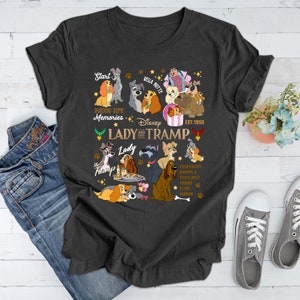 Vintage Lady And The Tramp Sweatshirt | Retro Lady And Tramp Shirt | Disneyland Love Shirt | Dog Lover Shirt