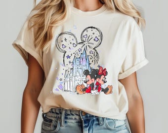 Disney Minnie Mickey  Mouse Castle Shirt, Magic Kingdom Family Shirt, Disney Shirt, Disneyland Shirt, Magical Kingdom