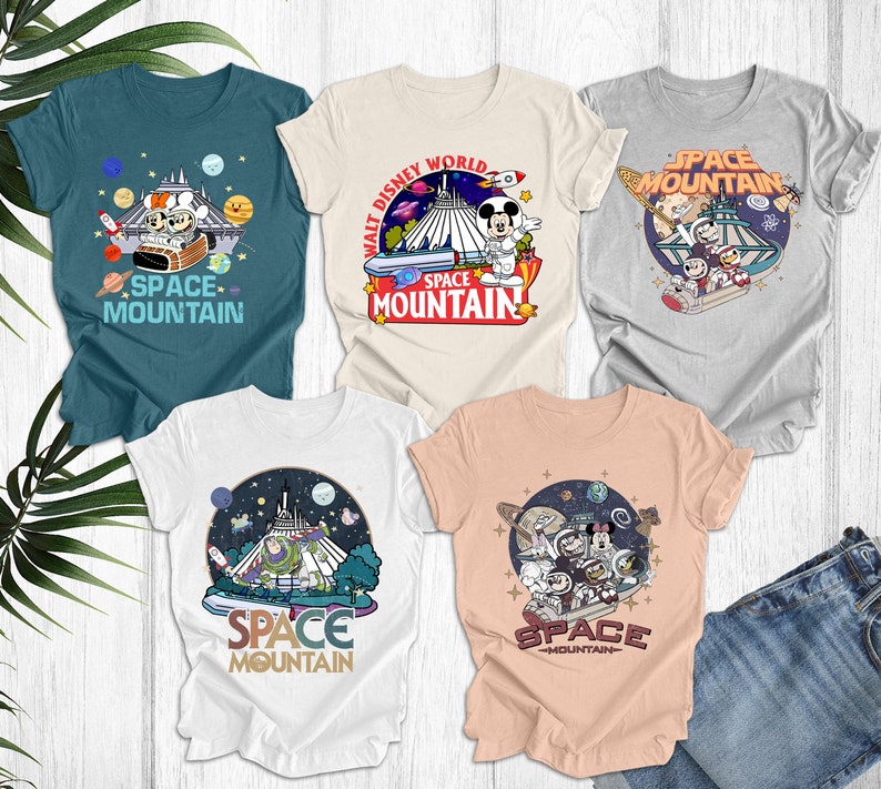 Vintage Mickey Space Mountain T-shirt, Retro Walt Disney World Space Shirt, Disney Space Shirt, Space Mountain Shirt, Disney Trip Shirt,