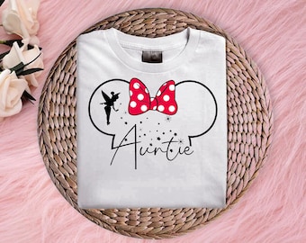 Camiseta de la Tía Ratón de Disney, camiseta de la Tía Ratón, camiseta de la Tía Ratón de Disney, camiseta de Disney, camiseta de la Tía Minnie, regalo de la tía Disney, camiseta de la familia Disney