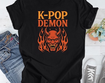 Kpop Demon Shirt, Bias Wrecker Alert Kpop Shirt, Cute Pastel Retro Y2K Graphic Tee, K-Pop Fan Gift, Fandom Aesthetic Top