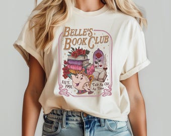 Vintage Belles Book Club Shirt, Tale as Old as Time Shirt ,Princess Shirts, Belle's Books Shirt ,Gift For Book Lover Shirt