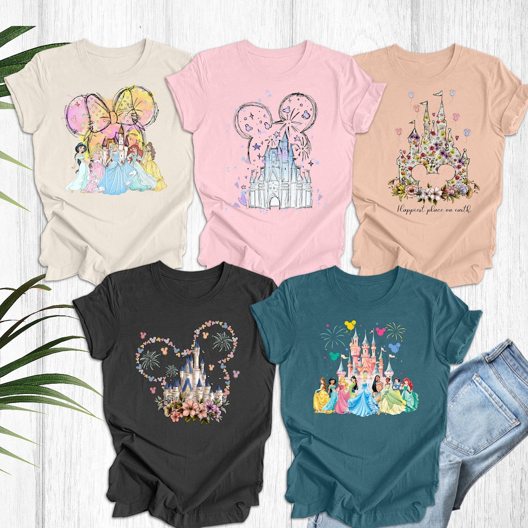 Disney Princess Shirt for Women, Magic Kingdom Castle Tee, Matching — free download