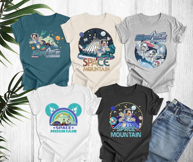 Vintage Mickey Space Mountain T-shirt, Retro Walt Disney World Space Shirt, Disney Space Shirt, Space Mountain Shirt, Disney Trip Shirt,