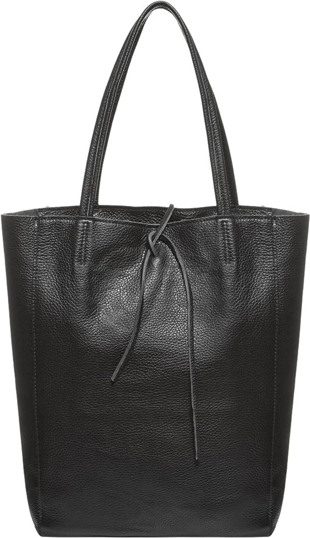 Women's Genuine Leather Italian Tote Bag With Zipper Large Handbag for
