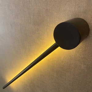 Black Wall Sconce, Wall Sconce, Wall Light, Modern Wall Sconce, Contemporary Wall Light, Wall Light, Battery Operated, Led Wall Light zdjęcie 4