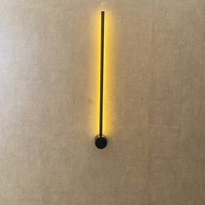 Black Wall Sconce, Wall Sconce, Wall Light, Modern Wall Sconce, Contemporary Wall Light, Wall Light, Battery Operated, Led Wall Light zdjęcie 7