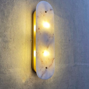 Modern Marble Sconce , Marble Wall Sconce, Mid Century Wall Sconce, Modern Sconce,Modern Wall Light, Wall Sconce zdjęcie 2
