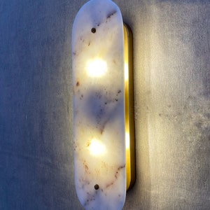 Modern Marble Sconce , Marble Wall Sconce, Mid Century Wall Sconce, Modern Sconce,Modern Wall Light, Wall Sconce zdjęcie 3