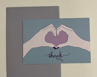 Handdrawn Thank you Card