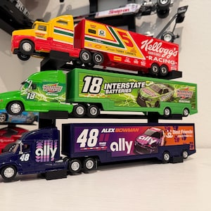 REALTOY BEST COLLECTION ナスカートラックトレーラーセット Nascar Hauler Diecast - Etsy