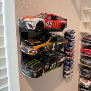 1:24 Scale NASCAR Diecast Shelf/Table/Wall Mount 3 Stack Display Stand