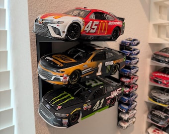1:24 Scale NASCAR Diecast Shelf/Table/Wall Mount 3 Stack Display Stand