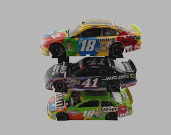 1:24 Scale NASCAR Diecast Shelf/Table/Wall Mount 3 Stack Display Stand