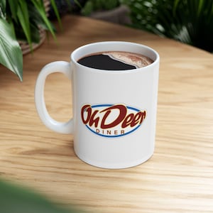 Tazza Oh Deer Diner / Tazza Alan Wake / Alan Wake Merch / Tazza da caffè grande Bright Falls
