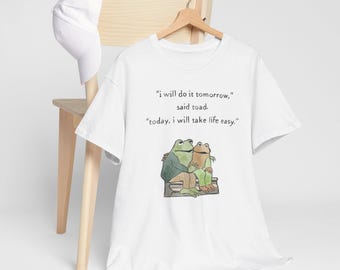 Toad Shirt Frog Shirt Frog and Toad Best Friends Fairycore/Goblincore Shirt Frog Gift for Friends Cottagecore Shirt Garden Shirt