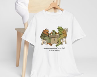 Toad Shirt Frog Shirt Frog and Toad Best Friends Fairycore/Goblincore Shirt Frog Gift for Friends Cottagecore Shirt Garden Shirt