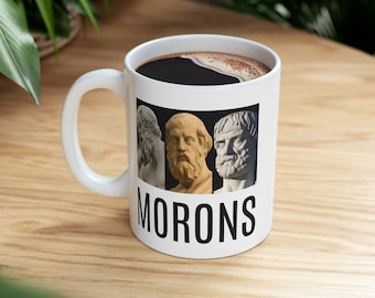 Plato, Aristotle, Socrates... Morons, Princess Bride Mug, Inconceivable, As You Wish, Cult Classic, Movie Quotes, Funny Mug, Vintage Gift