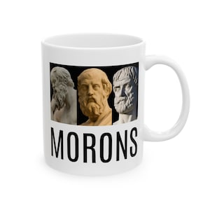 Platon, Aristoteles, Sokrates... Idioten, Prinzessin Braut Tasse, unvorstellbar, wie Sie es wünschen, Kultklassiker, Filmzitate, lustige Tasse, Vintage-Geschenk Bild 3
