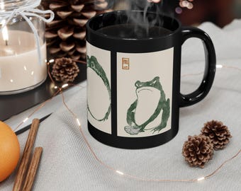 Matsumoto Hoji Mug Cottagecore/Goblincore Mug Frog Mug Frog Gift Fine Art Toad Wabi Sabi Sad Frog Grumpy