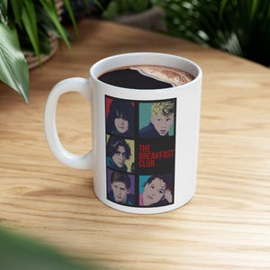 Breakfast Club Coffee Mug Warhol - Geek Breakfast Club Movie, Breakfast Club, Fun Vintage Gift, 80&#39;s Movie Mug, Classic Movie Graphic Mug