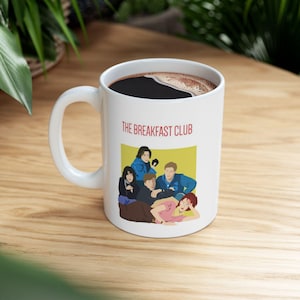 Breakfast Club Coffee Mug - Geek Breakfast Club Movie, Fun Vintage Gift, 80&#39;s Movie Mug, Classic Movie Graphic Mug, Breakfast Club