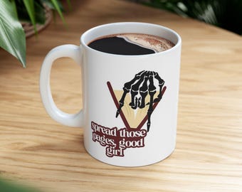 Spread Those Pages Mug, Dirty Book, Smut Reader, Spicy Reader Novelty Mug, Book Lover Gift For Her, Funny Reading Mug, Funny Gift For Mom