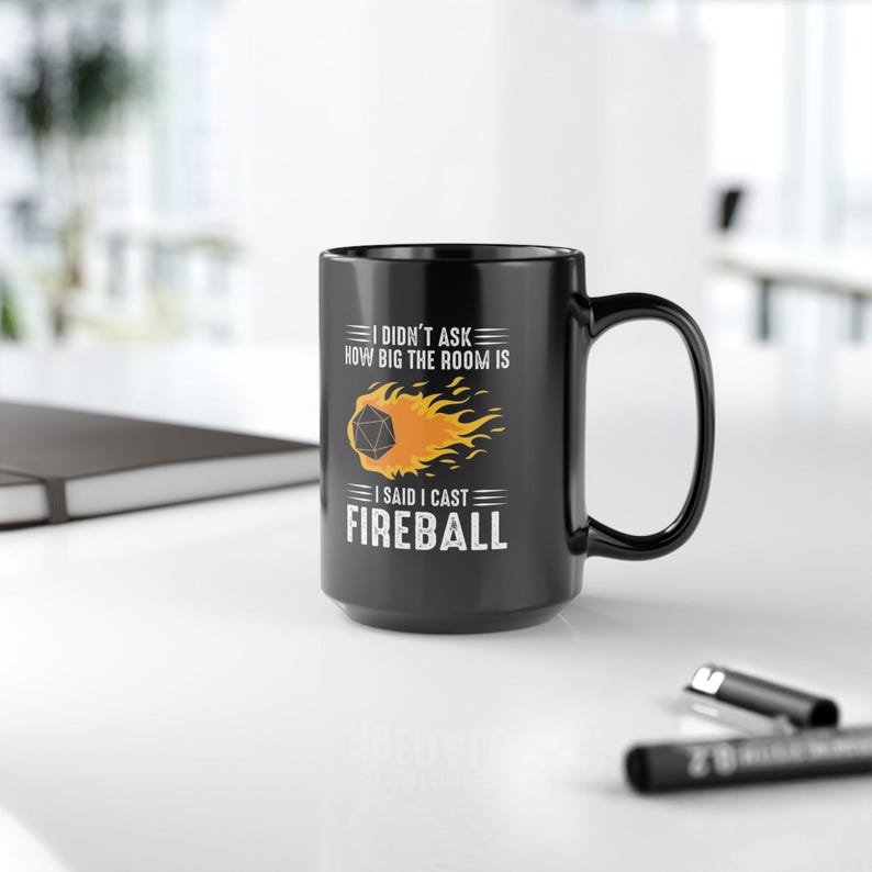 I Cast Fireball Mug, Dungeons and Dragons Gift, DnD Coffee Mug, DnD Cup, DM gift, I Said I Cast Fireball image 10