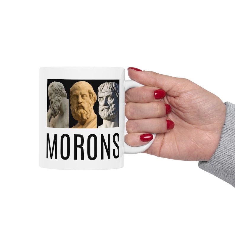 Platon, Aristoteles, Sokrates... Idioten, Prinzessin Braut Tasse, unvorstellbar, wie Sie es wünschen, Kultklassiker, Filmzitate, lustige Tasse, Vintage-Geschenk Bild 10