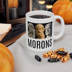 Platon, Aristoteles, Sokrates... Idioten, Prinzessin Braut Tasse, unvorstellbar, wie Sie es wünschen, Kultklassiker, Filmzitate, lustige Tasse, Vintage-Geschenk Bild 6