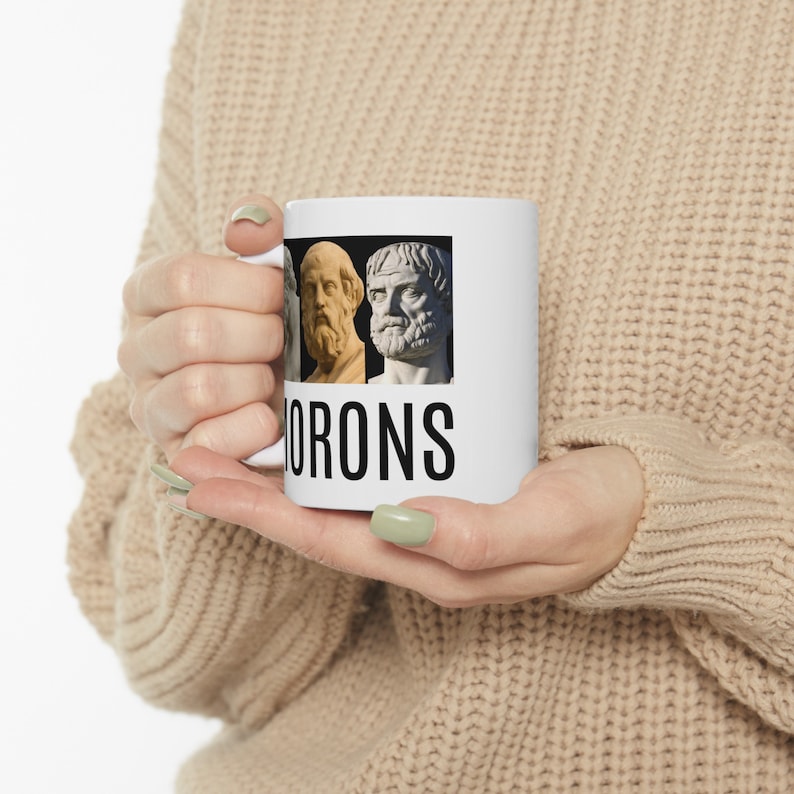Platon, Aristoteles, Sokrates... Idioten, Prinzessin Braut Tasse, unvorstellbar, wie Sie es wünschen, Kultklassiker, Filmzitate, lustige Tasse, Vintage-Geschenk Bild 8
