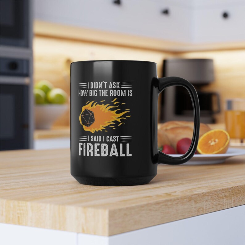 I Cast Fireball Mug, Dungeons and Dragons Gift, DnD Coffee Mug, DnD Cup, DM gift, I Said I Cast Fireball image 8