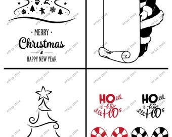 Merry Christmas SVG, Merry Christmas PNG,  Christmas Sign SVG, Christmas Shirt Svg, Svg Files for Cricut, Sublimation Designs Downloads