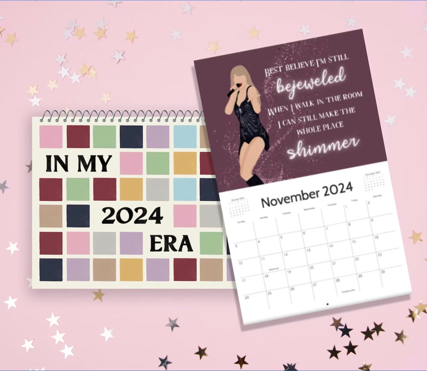 2024 Taylor Eras Calendar, Taylor Christmas/New Years Calendar, Eras