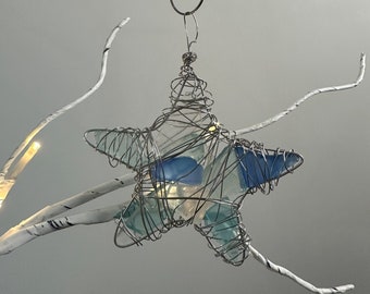 Sea Glass Star Ornament/Suncatcher