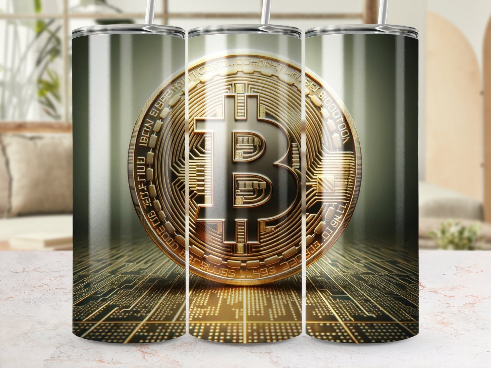 Bitcoin Inspired Tumbler, Digital Currency Themed Travel Mug, Crypto  Enthusiast Stainless Steel Drinkware, Gift for Tech Savvy - Etsy