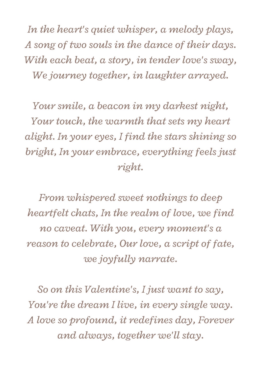 Printable Love Floral Heart Design, Romantic Valentine's Day Card ...