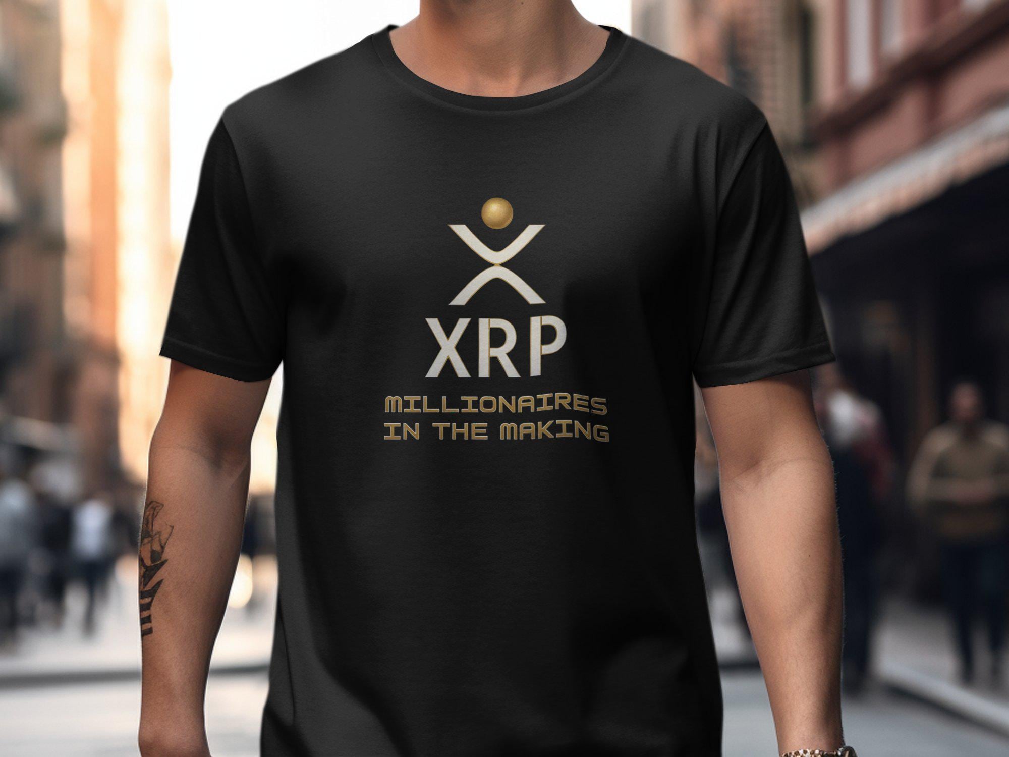 XRP 億万長者誕生 T シャツ、暗号通貨愛好家 T シャツ、未来の億万長者シャツ、暗号通貨投資家 T シャツ - Etsy 日本