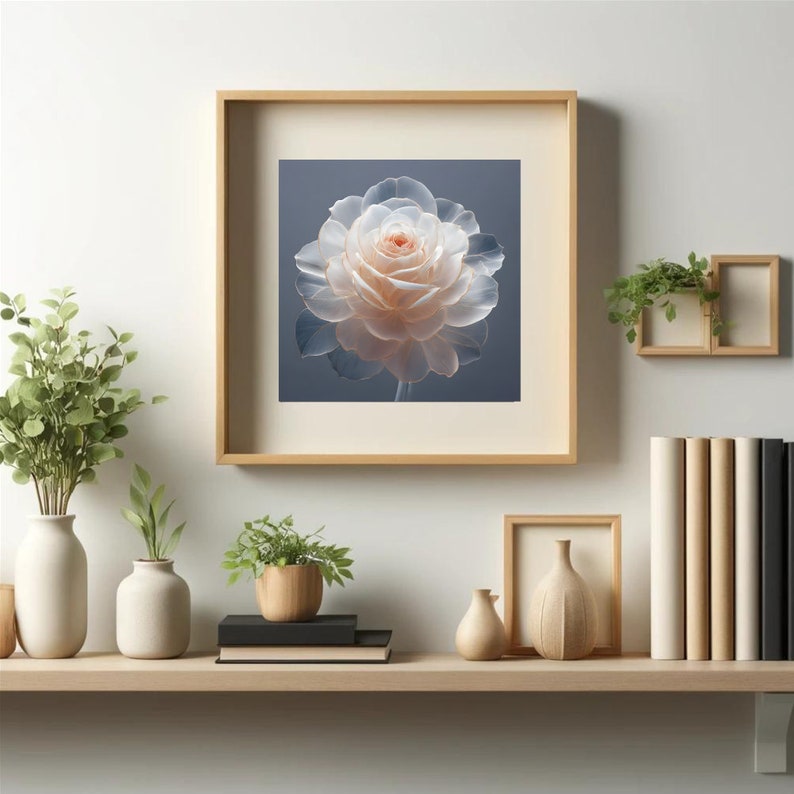 Exquisite Floral Wall Art, Minimalist Flower Print, Botanical Artwork ...
