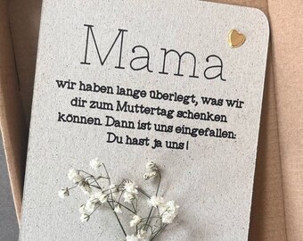 Karte Muttertag - Muttertag - Muttertagsgeschenk - Geschenk Muttertag - Geschenk für Mama - Karte zum Muttertag - Karte für Mama