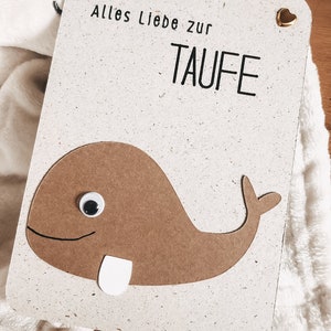 Karte Taufe - Taufpate - Geschenk Taufe - Taufgeschenk - Taufe - Taufkarte - Patentante - Patenonkel - Patenkind - Karte zur Taufe