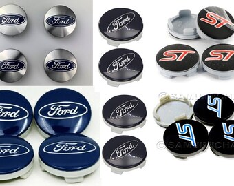 4 x 54mm ford Alloy Wheel Centre Caps for most models Focus Fiesta KA